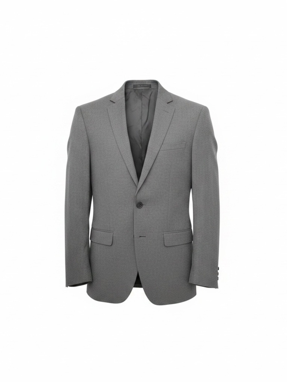 Van Heusen Men's Grey Textured Single-Breasted Blazer